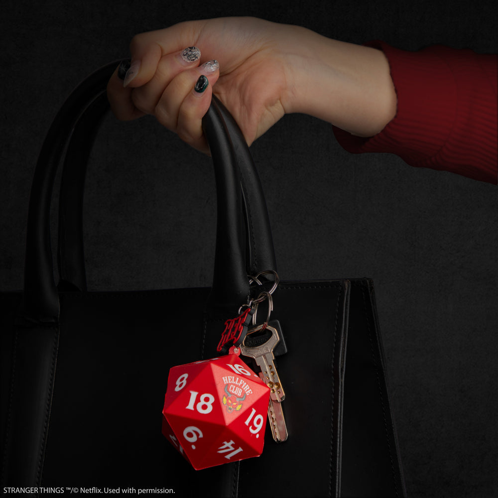 Squishy Hellfire Club Dice Keychain