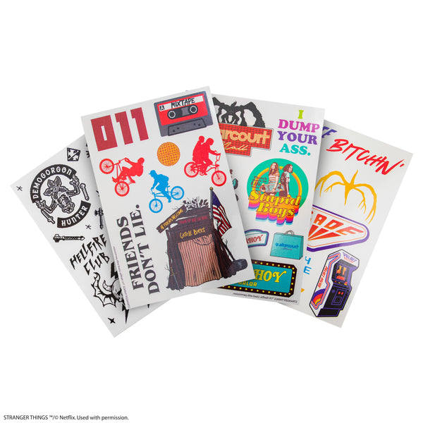 Stranger Things Temporary Tattoos (43 tattoos)