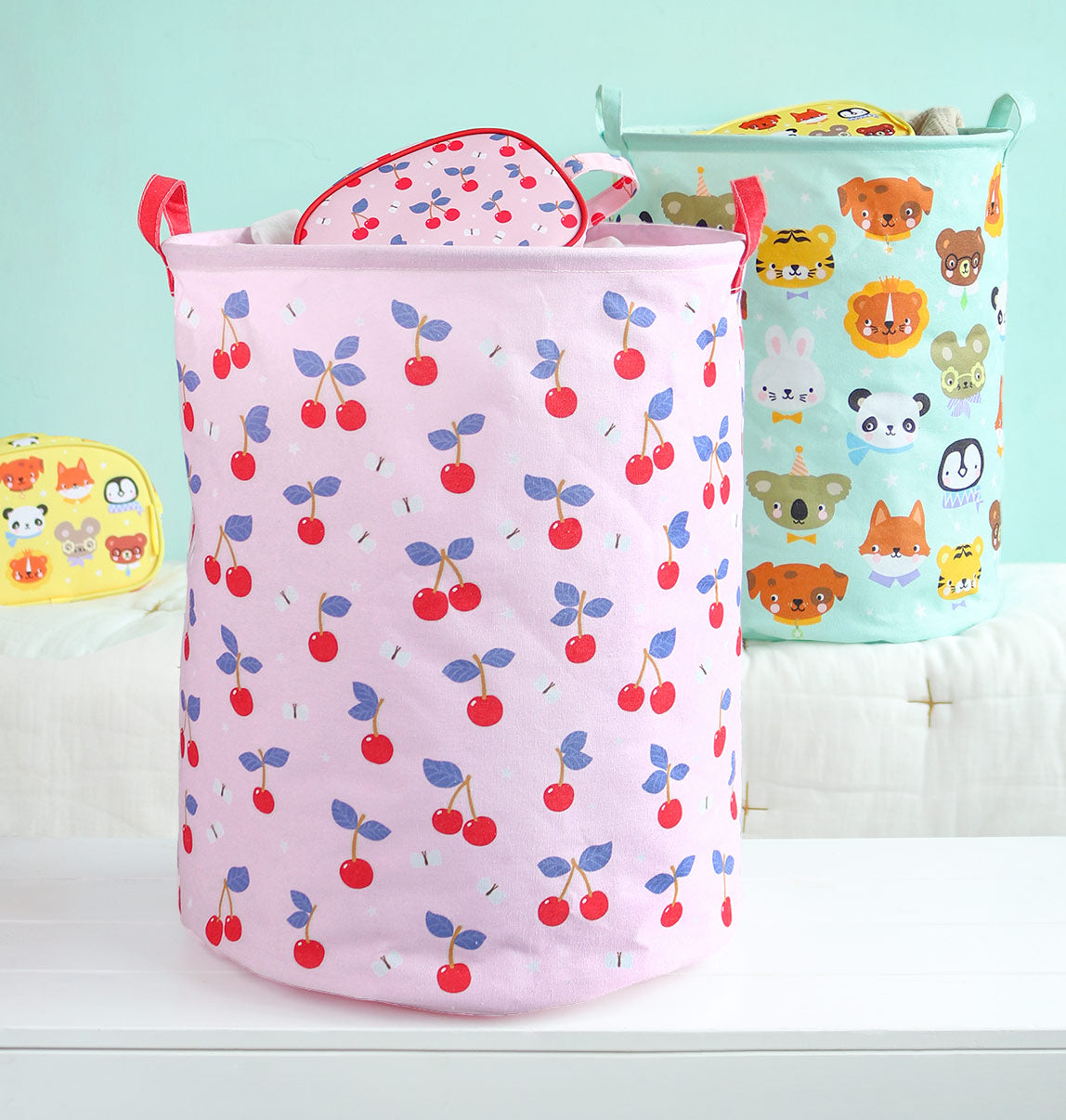 Panier de rangement - Cerises – vue 5 – A Little Lovely Company
