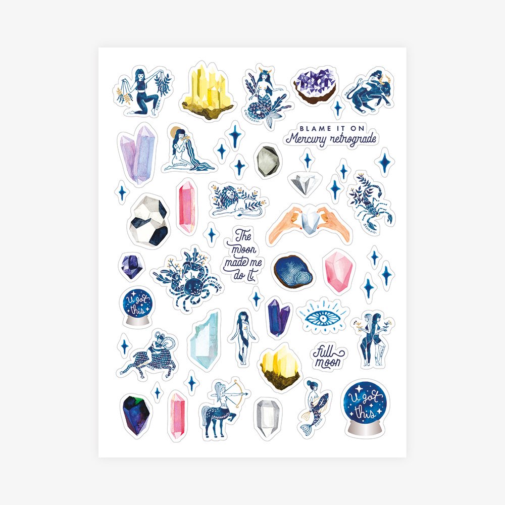 Spiritual stuff - 3-page sticker set
