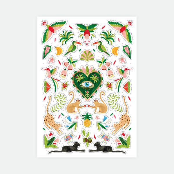 Mexican jungle - Stickers Set of 3 sheets