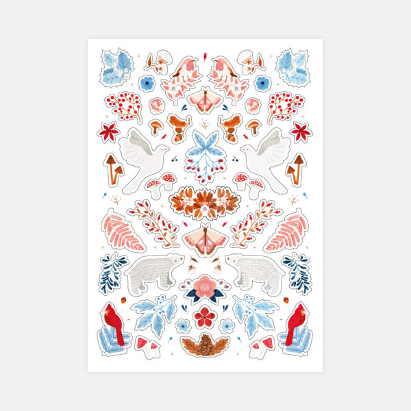 White Winter - Stickers Set of 3 sheets