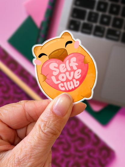 Capybara, Self Love Club | Sticker