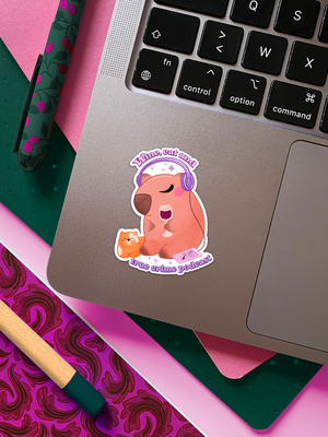 Wein, Katze & True Crime Podcast | Sticker