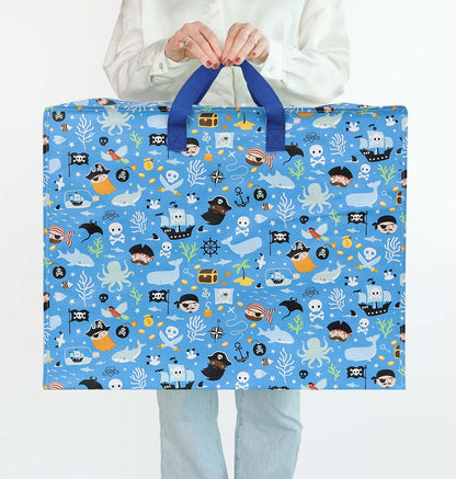 Grand sac de rangement XL - Pirates – vue 3 – A Little Lovely Company
