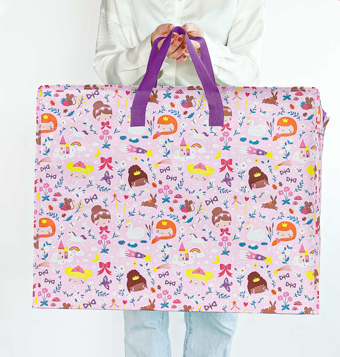 Grand sac de rangement XL - Princesses – vue 2 – A Little Lovely Company