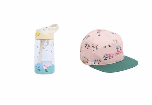 <tc>DANCING HEARTS Cap &amp; Water Bottle Set</tc>