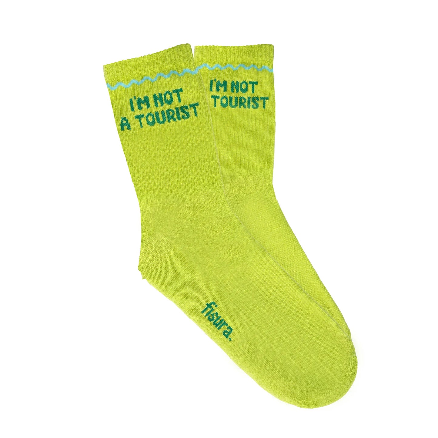 Chaussettes Unisexes « I’m not a tourist » – Fisura