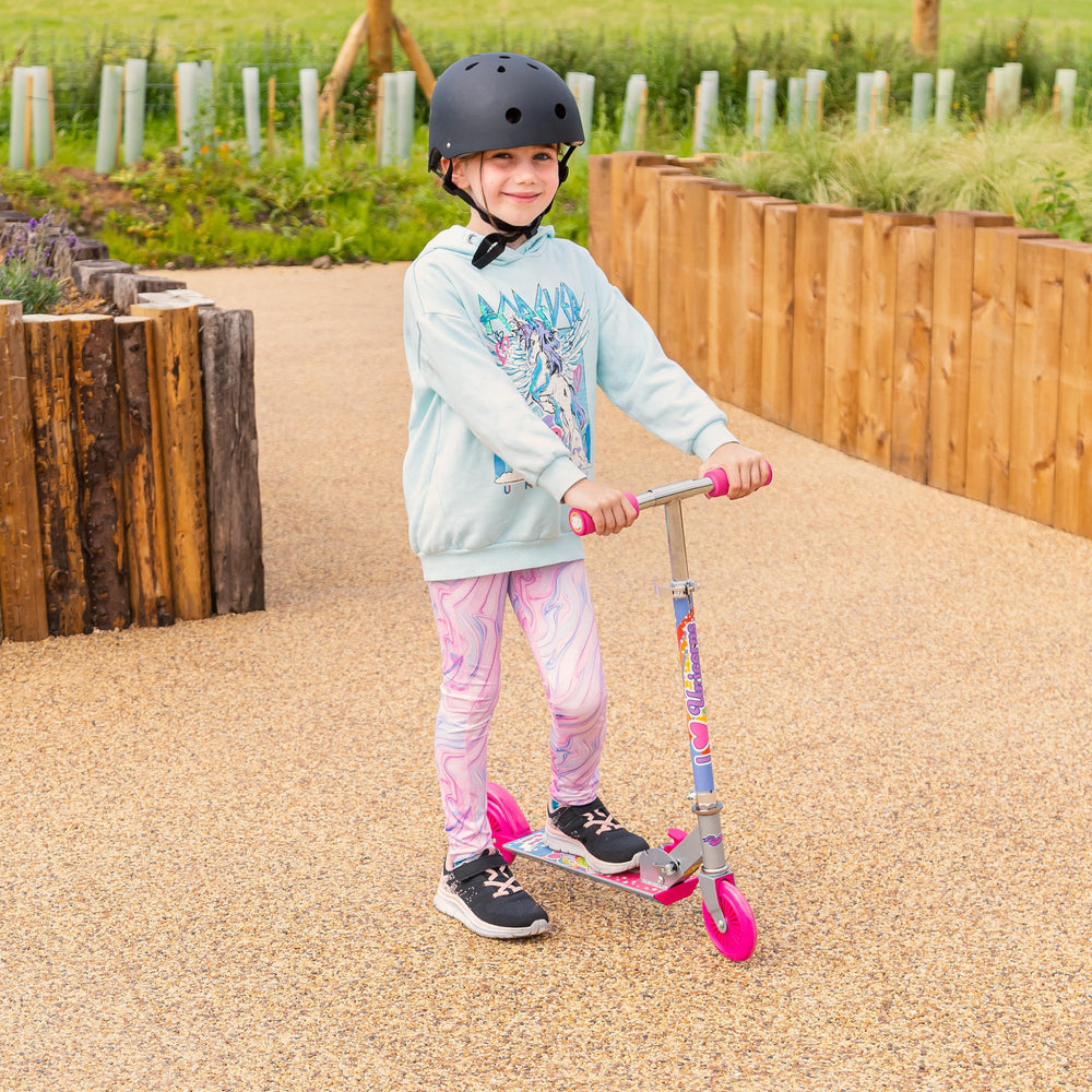 Trottinette Licorne à Étincelles Magiques
