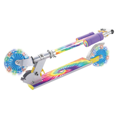 SCOOTER TIE DYE AVEC ROUES CLIGNOTANTES