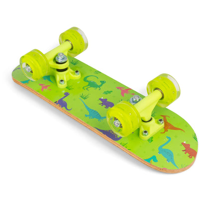 DINOSAUR SKATEBOARD WITH FLASHING WHEELS 17 INCHES