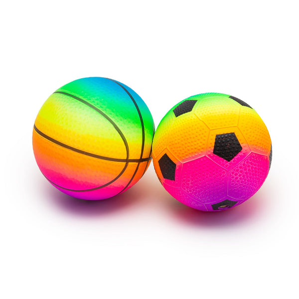 INFLATED RAINBOW BALLOON