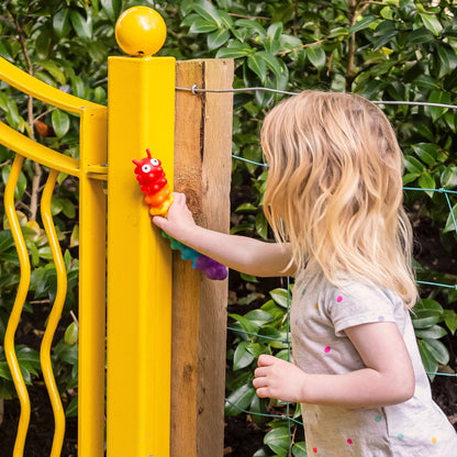 PUSH & SUCTION RAINBOW CATERPILLAR WITH LIGHTS
