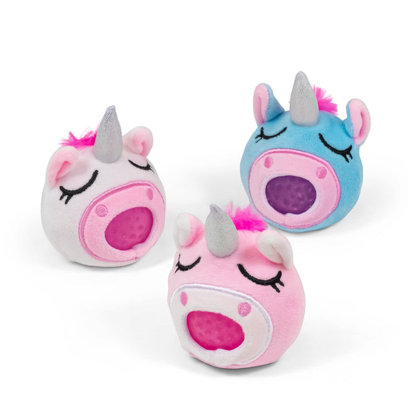Plush unicorn pearl ball