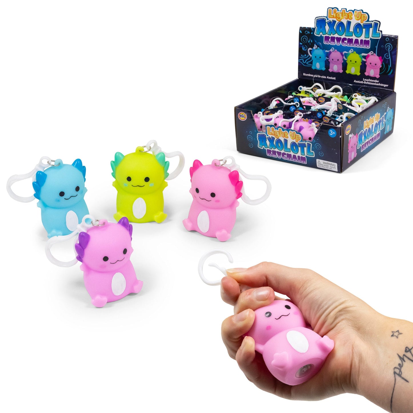 AXOLOTL LIGHT-UP KEYCHAIN