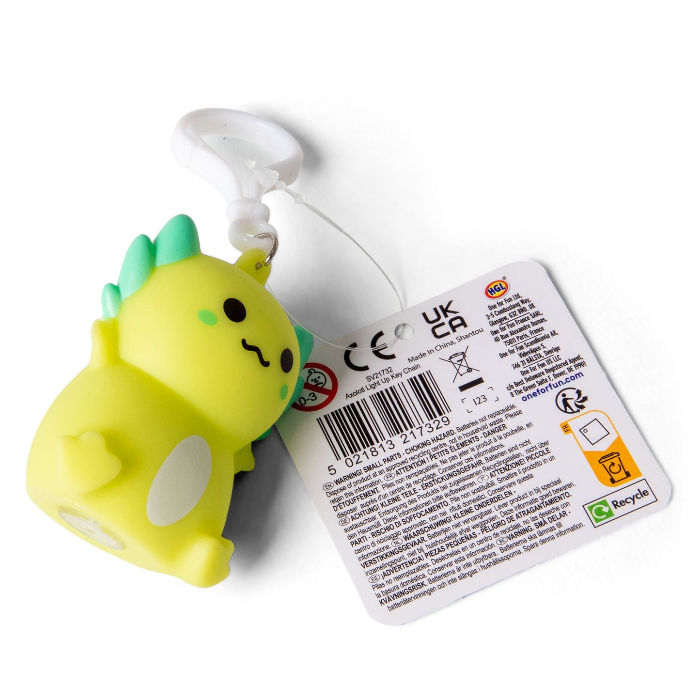 AXOLOTL LIGHT-UP KEYCHAIN