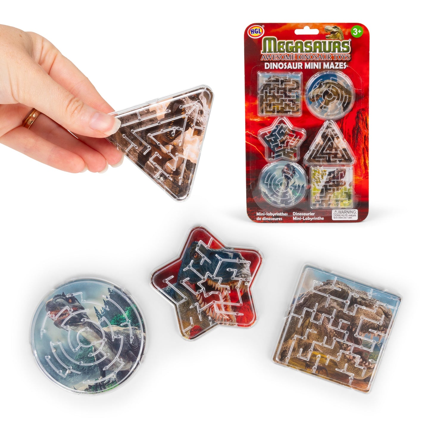 6 MINI DINOSAUR MAZES