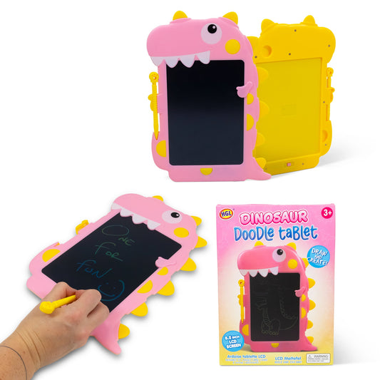 LCD Drawing Tablet Dinosaur - Pink
