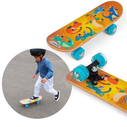 DRAGON SKATEBOARD WITH LIGHT-UP WHEELS 17 INCHES