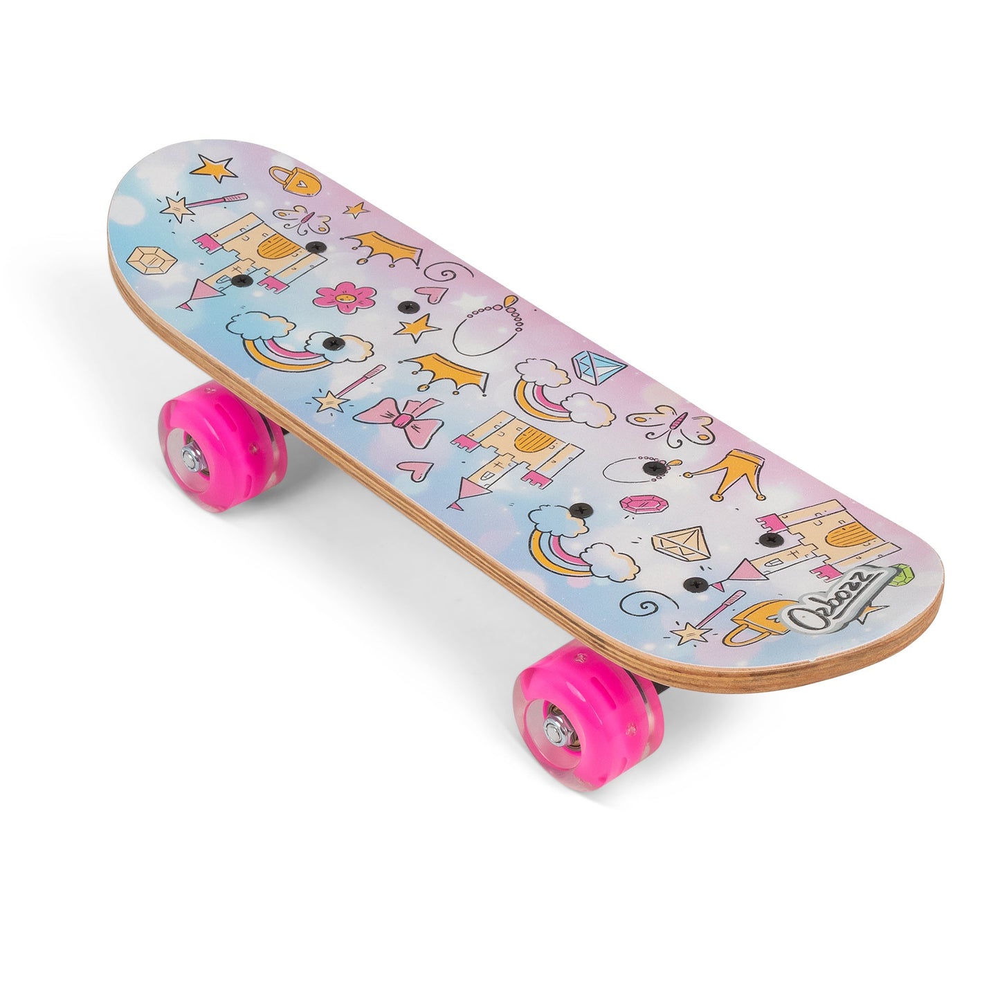 SKATEBOARD PRINCESS WITH FLASHING WHEELS 17 INCH