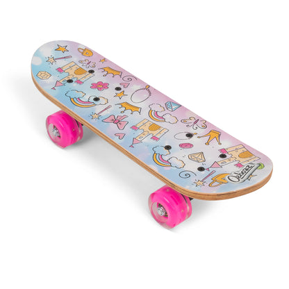 SKATEBOARD PRINCESS WITH FLASHING WHEELS 17 INCH