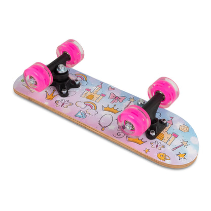 SKATEBOARD PRINCESS WITH FLASHING WHEELS 17 INCH
