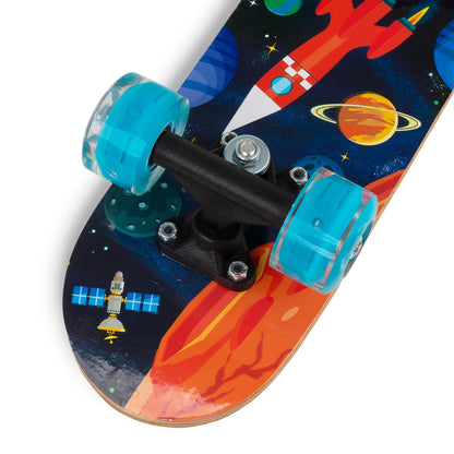 SKATEBOARD SPACE AVEC ROUES CLIGNOTANTES 17 POUCES