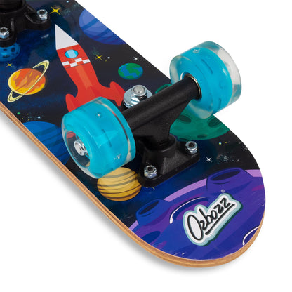 SKATEBOARD SPACE AVEC ROUES CLIGNOTANTES 17 POUCES