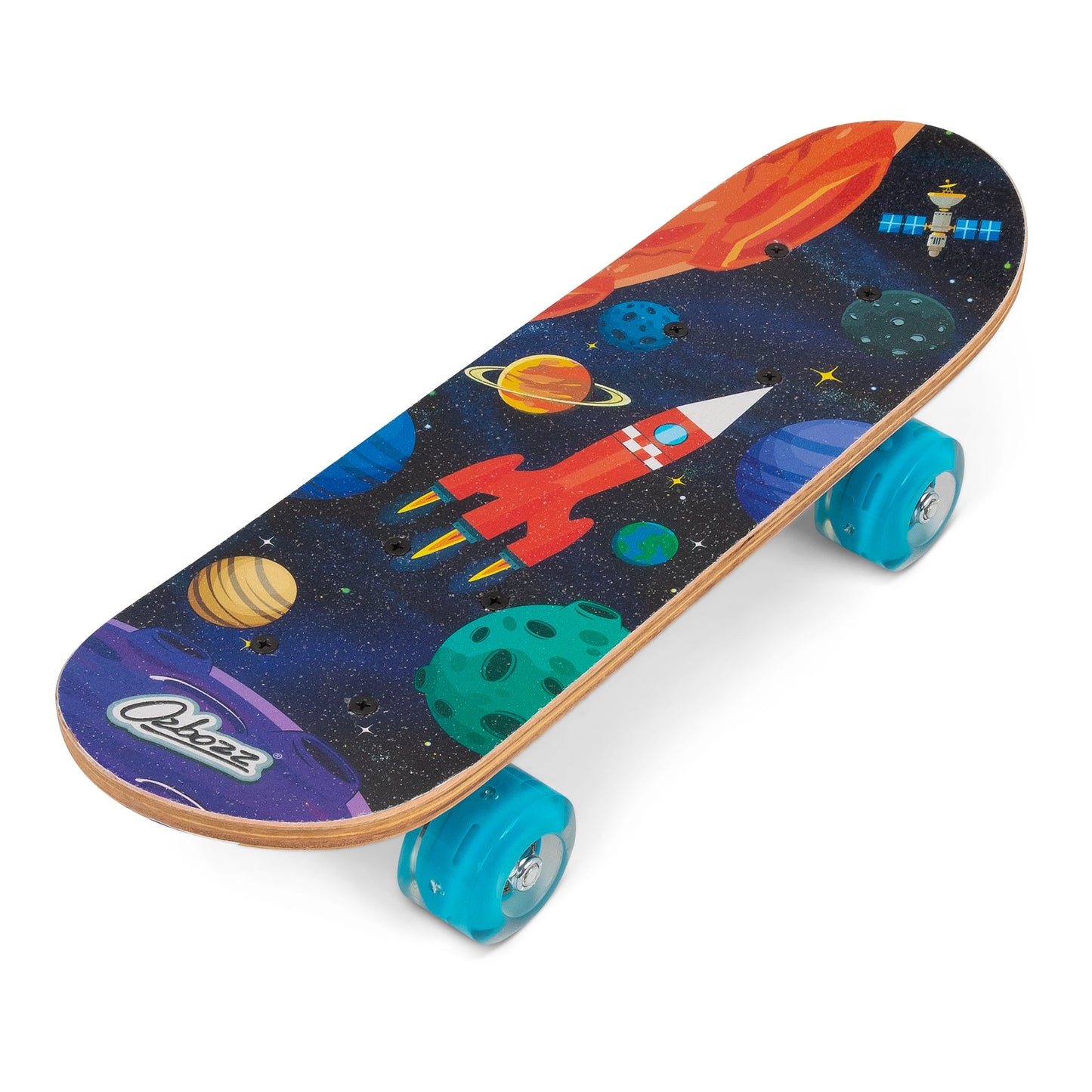 SKATEBOARD SPACE AVEC ROUES CLIGNOTANTES 17 POUCES