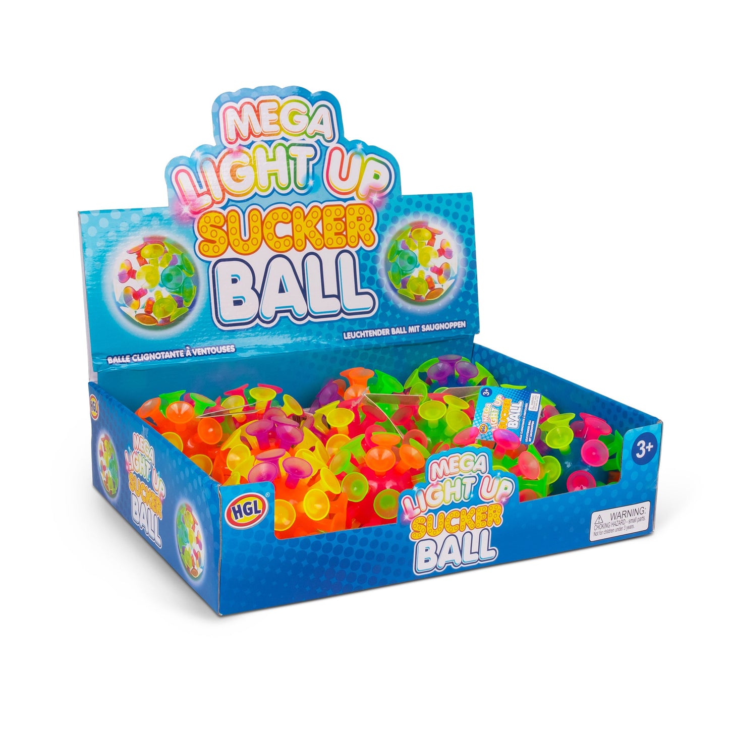 MÉGA BALLE LUMINEUSE À VENTOUSE