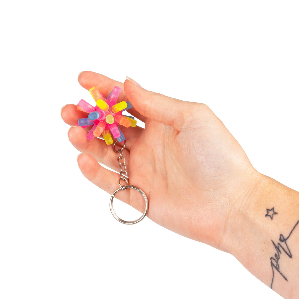 FLASHING SPIKE KEYCHAIN