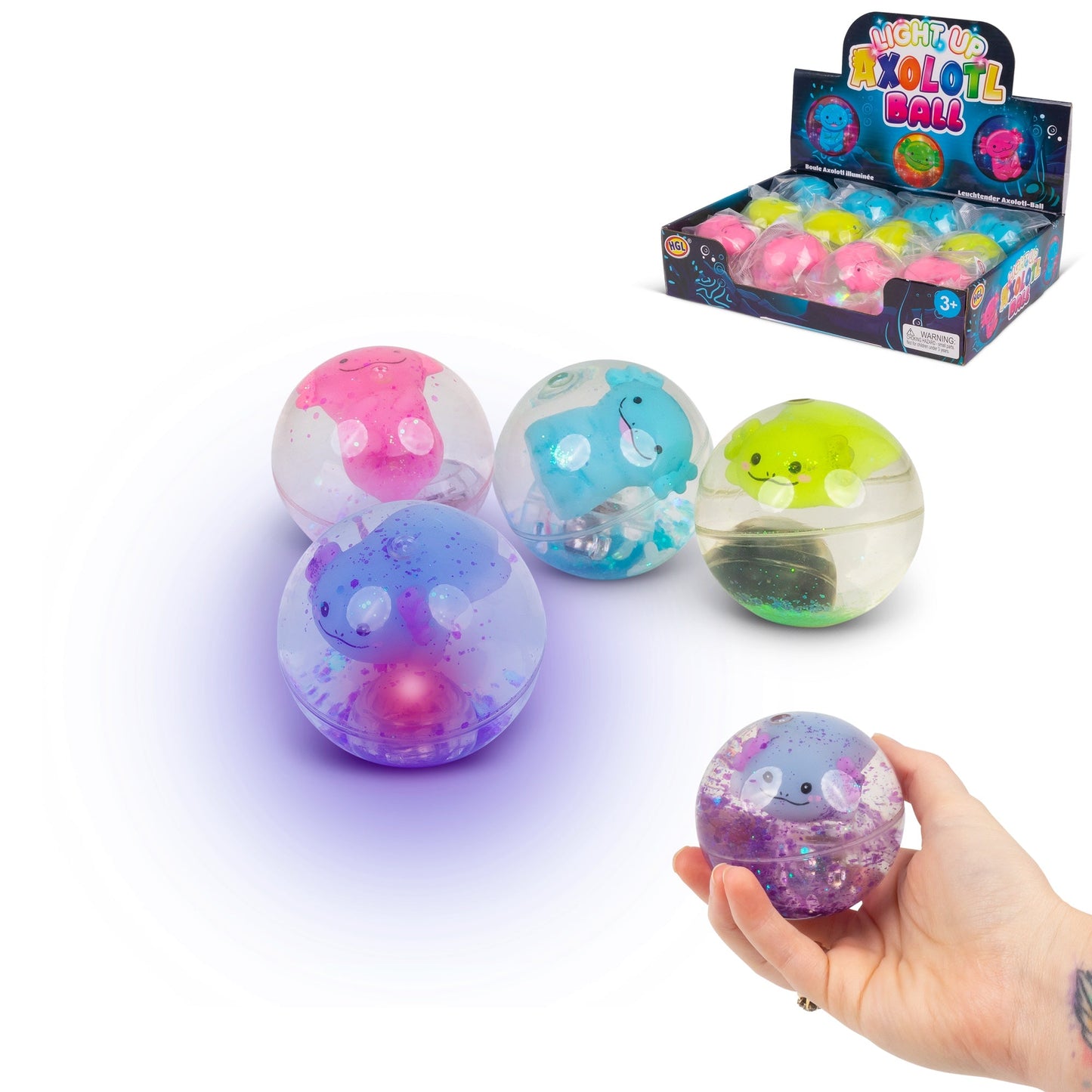 FLASHING AXOLOTL WATER BALL
