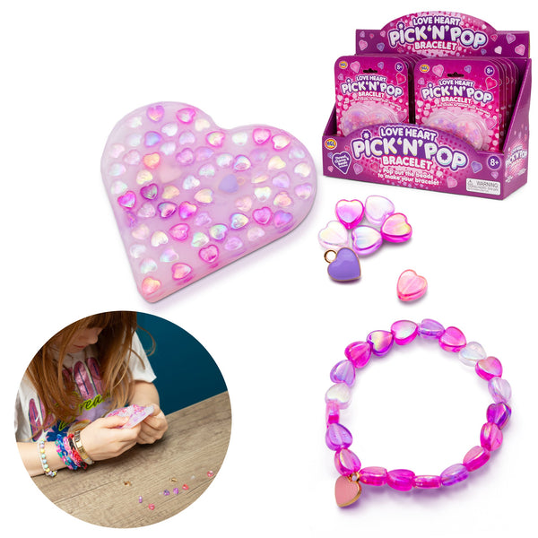Pick & Pop Love Heart Bracelets