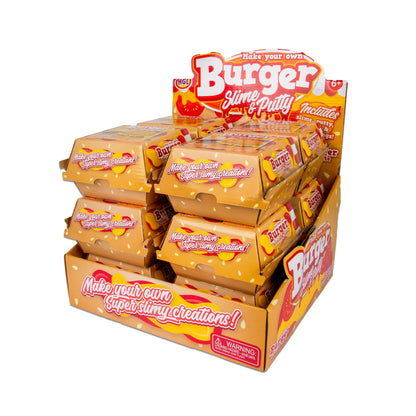 MAKE YOUR OWN BURGER SLIME AND PUTTY