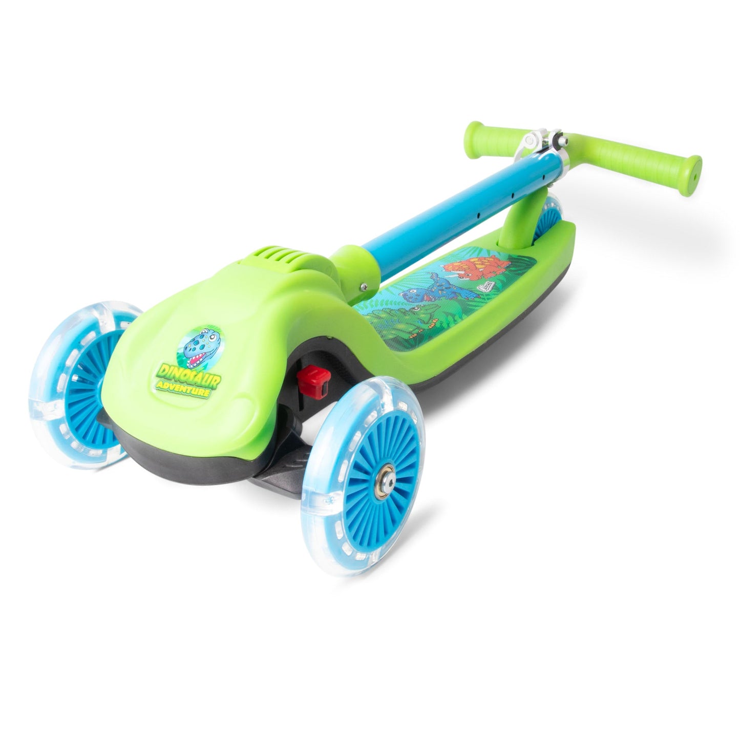 Dinosaur Trail Twist Light-Up Foldable Scooter