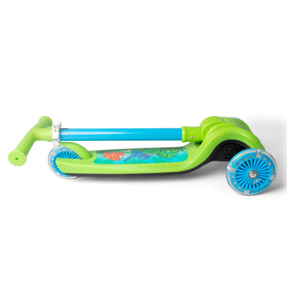 Dinosaur Trail Twist Light-Up Foldable Scooter