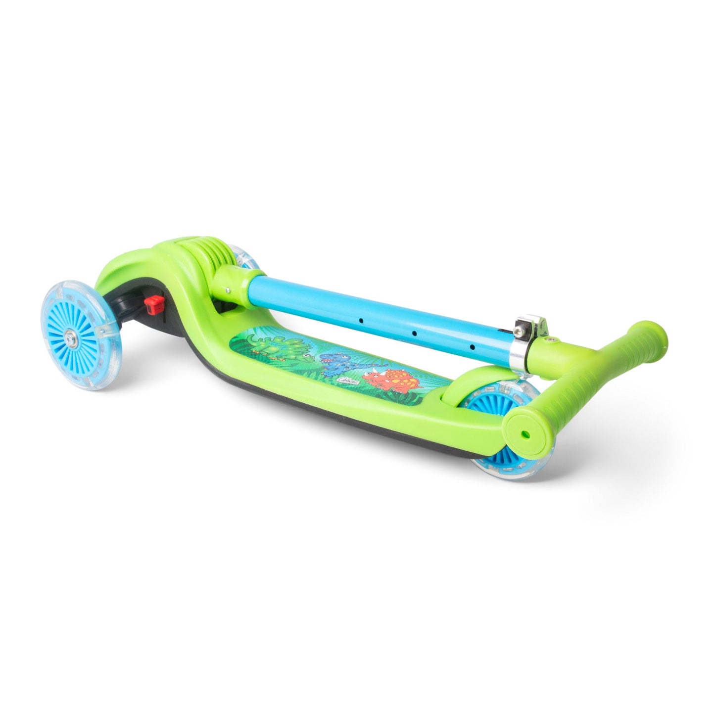 Dinosaur Trail Twist Light-Up Foldable Scooter