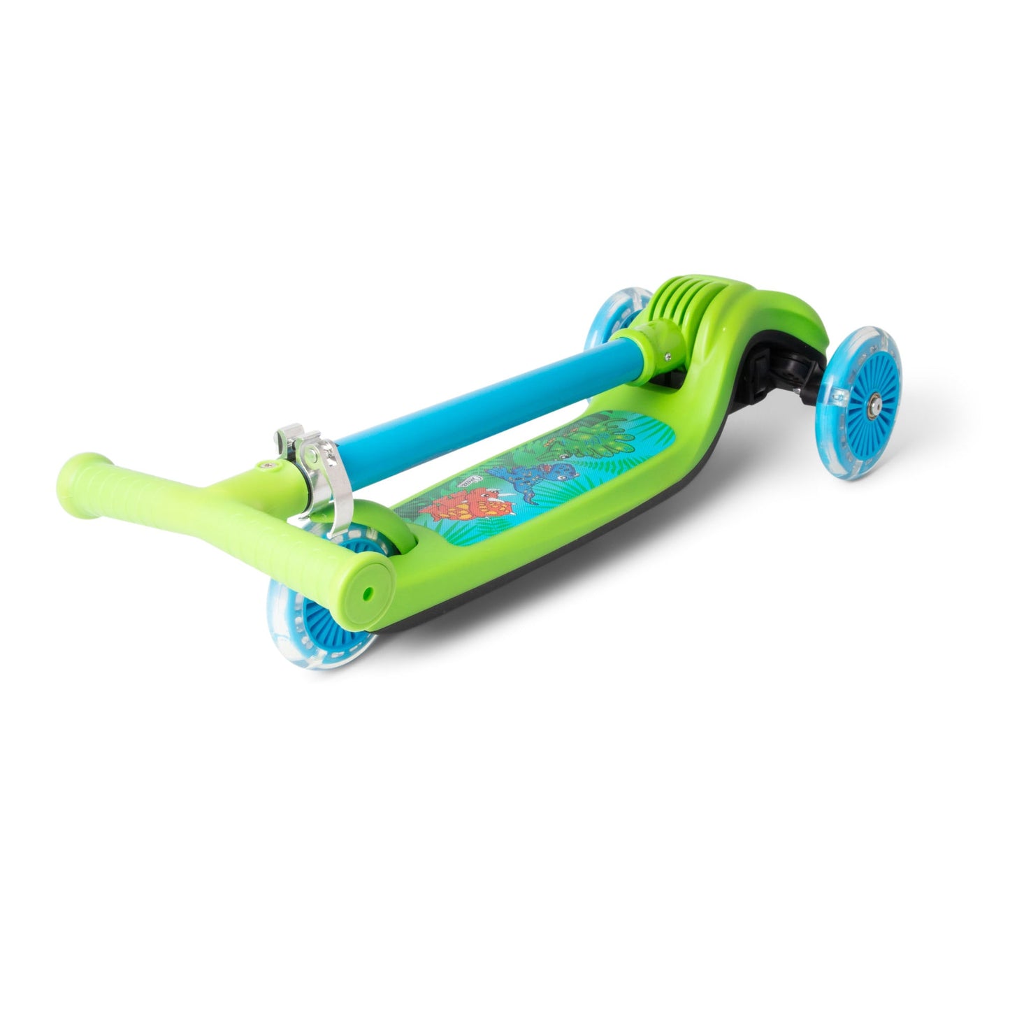 Dinosaur Trail Twist Light-Up Foldable Scooter