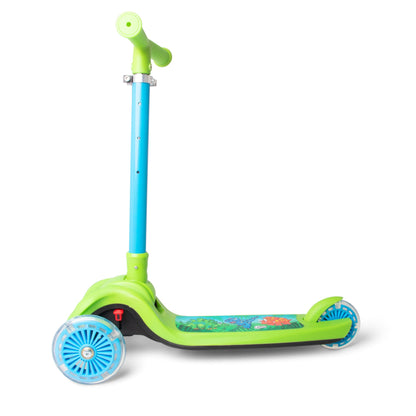 Dinosaur Trail Twist Light-Up Foldable Scooter