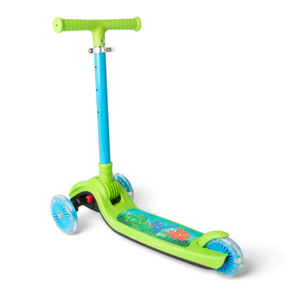 Dinosaur Trail Twist Light-Up Foldable Scooter