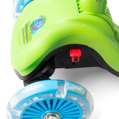Dinosaur Trail Twist Light-Up Foldable Scooter