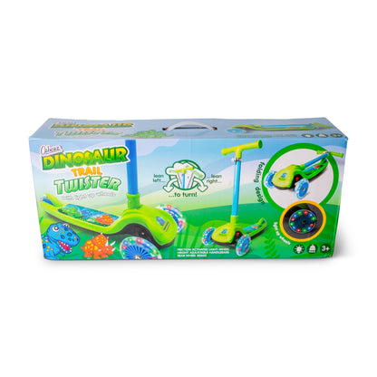 Dinosaur Trail Twist Light-Up Foldable Scooter
