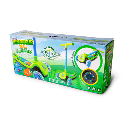 Dinosaur Trail Twist Light-Up Foldable Scooter