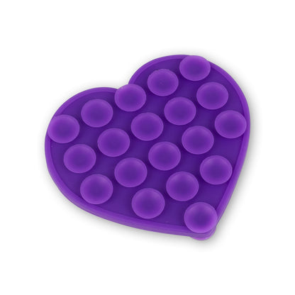 Heart-shaped phone suction cup