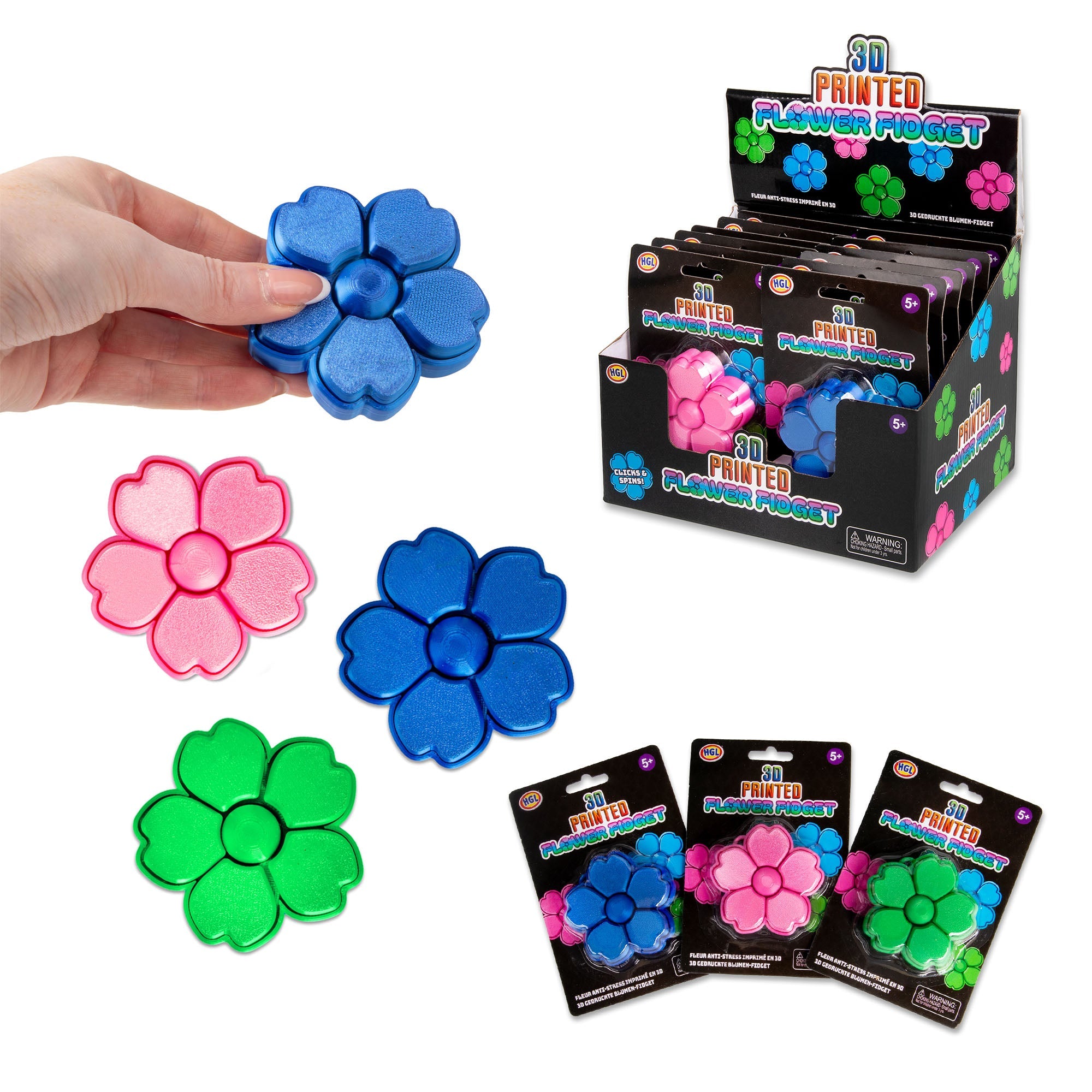 FLEUR FIDGET IMPRIMÉE EN 3D