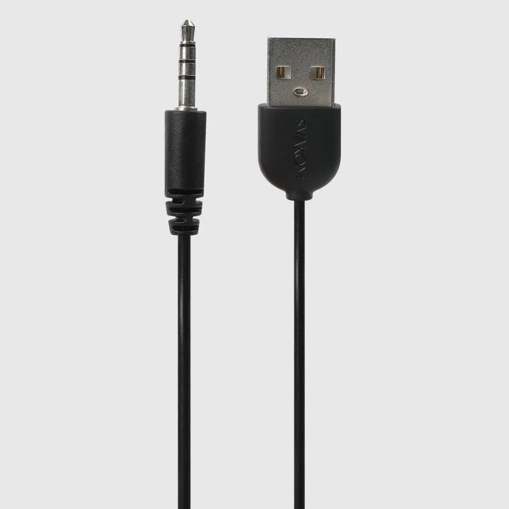 SVAKOM CHARGER - USB-A TO 3.5MM (BLACK) CHARGING CABLE