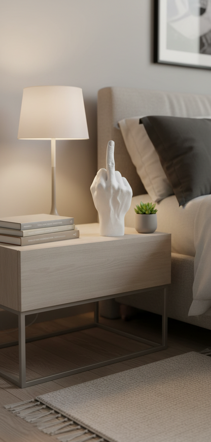 Sculpture Main F**k - Blanc