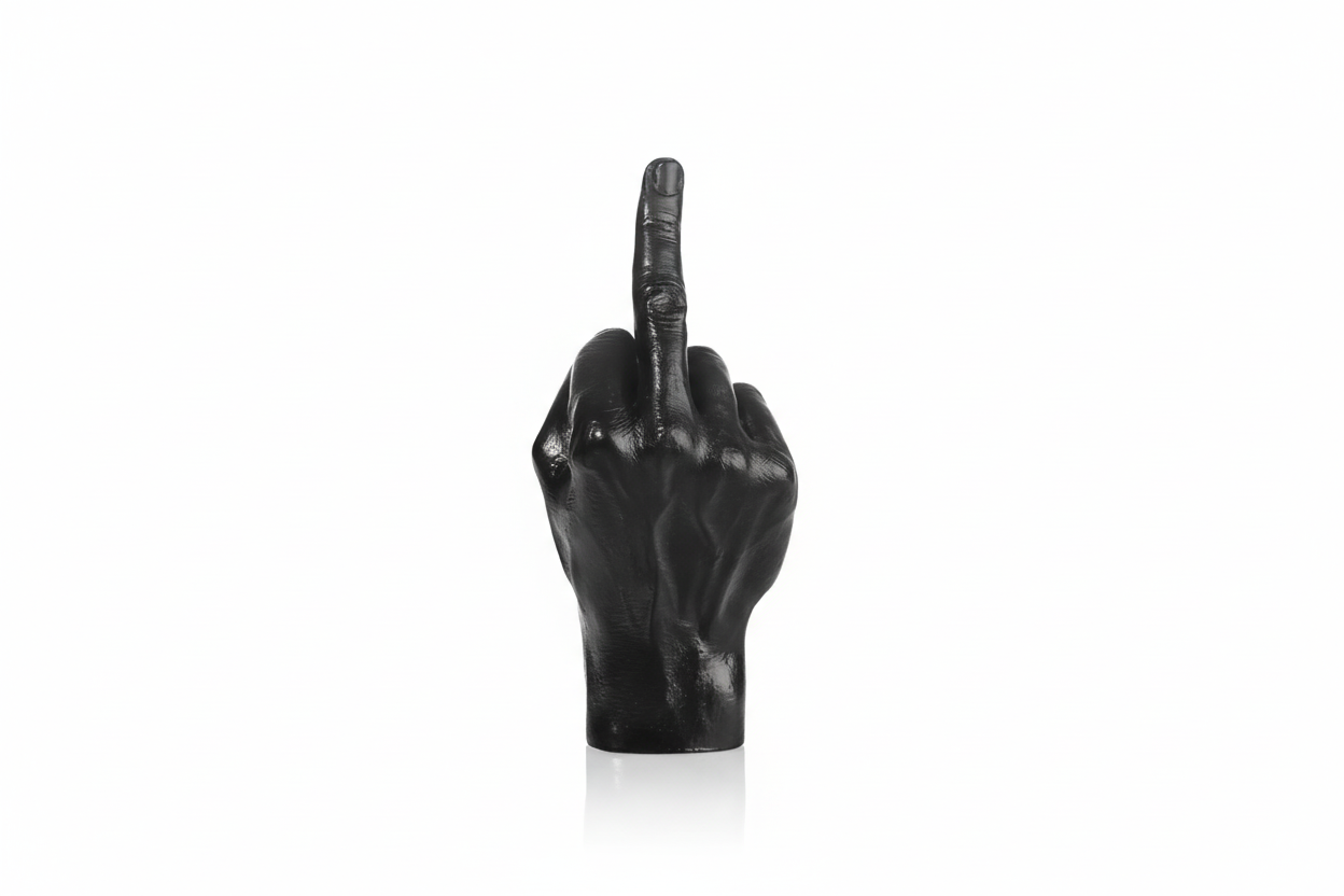 F**k Hand Sculpture - Black