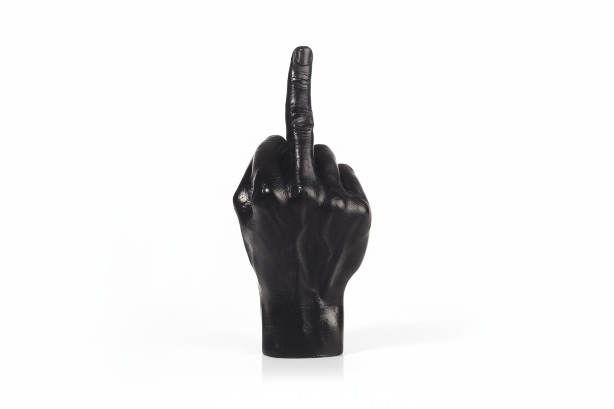 F**k Hand Sculpture - Black