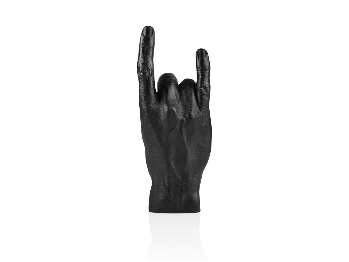 Hand You Rock-Skulptur – Schwarz